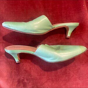 Maryam Nassir Zadeh green "Andrea" mules